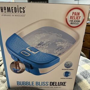 Homedics Bubble Bliss Deluxe Massaging Foot Spa with‎ 3 Attachments